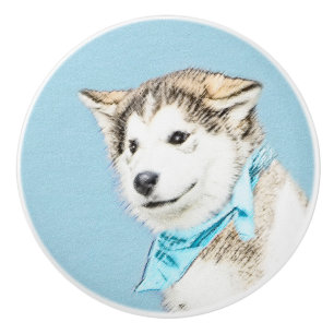 Puppy-färgning i siberian husky - Originalteckning Knopp