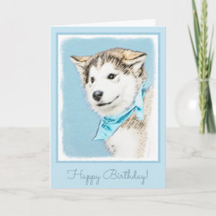 Puppy-färgning i siberian husky - Originalteckning Kort
