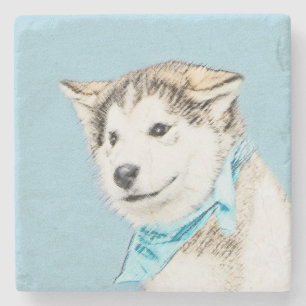 Puppy-färgning i siberian husky - Originalteckning Stenunderlägg