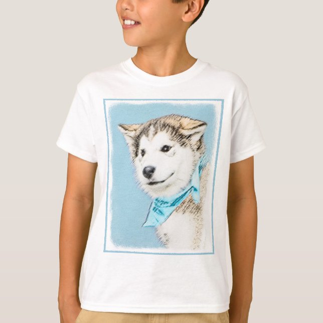 Puppy-färgning i siberian husky - Originalteckning T Shirt (Framsida)
