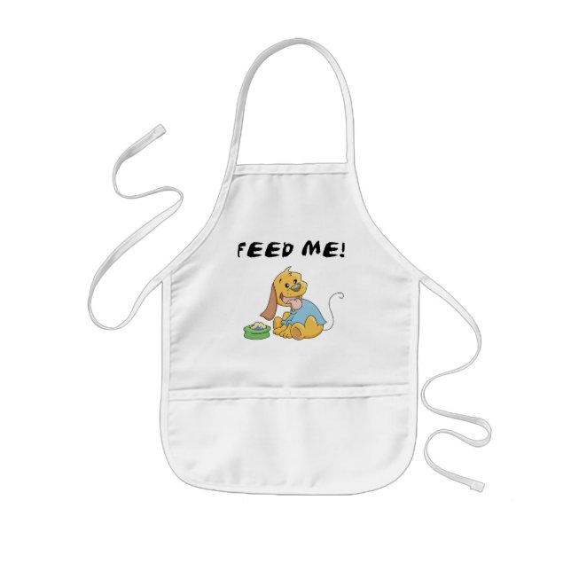 Puppy Feed Me Tshirts och presenter Barnförkläde (Framsidan)