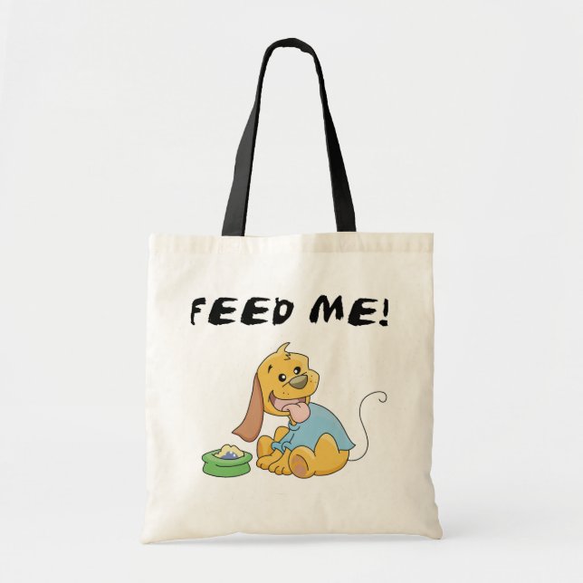 Puppy Feed Me Tshirts och presenter Tygkasse (Framsidan)