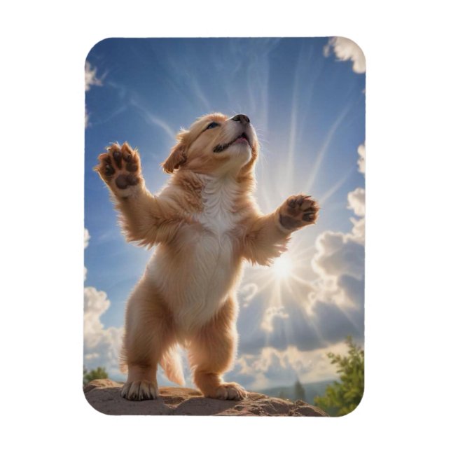Puppy Flexible Photo Magnet (Vertikal)