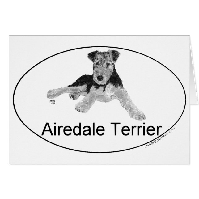 Puppy för Europa-Stil Hälsningskort (Framsidan Horizontal)