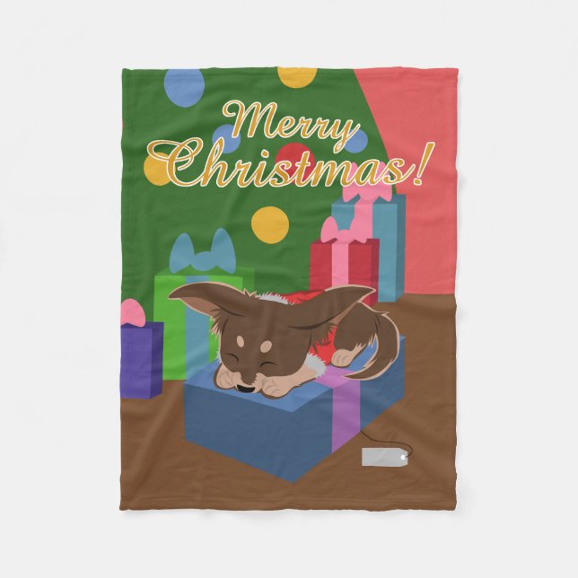 Puppy-förekomst Fleecefilt (Framsidan)