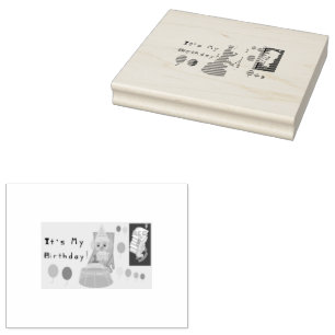 Puppy Frimärke Stämpel