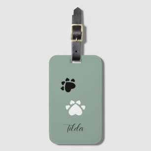 Puppy Heart Tass Monogramme Bagagebricka