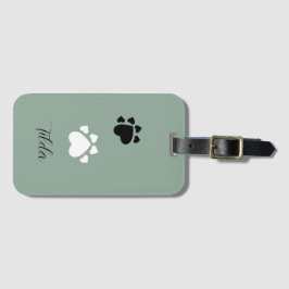 Puppy Heart Tass Monogramme Bagagebricka