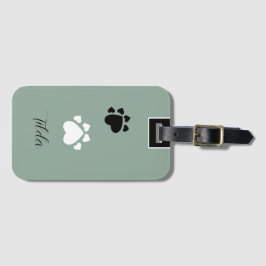 Puppy Heart Tass Monogramme Bagagebricka