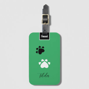 Puppy Heart Tass Monogramme Bagagebricka