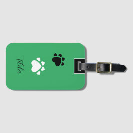 Puppy Heart Tass Monogramme Bagagebricka