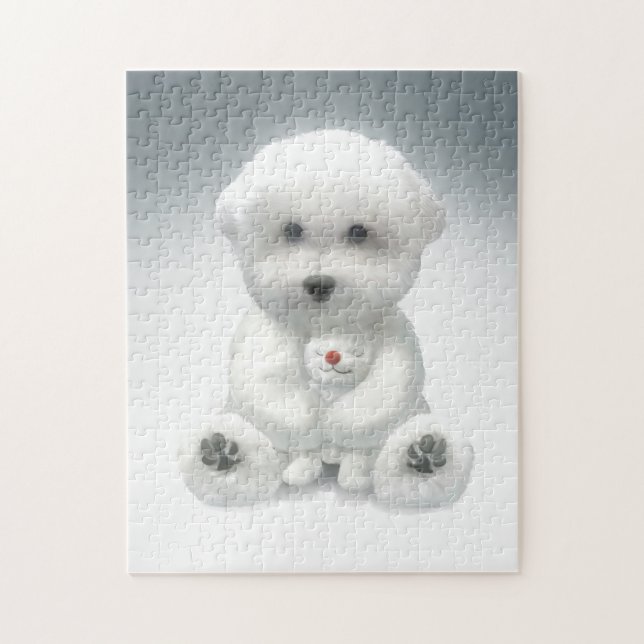 Puppy Hugger Hans Leksak Pussel (Vertikal)