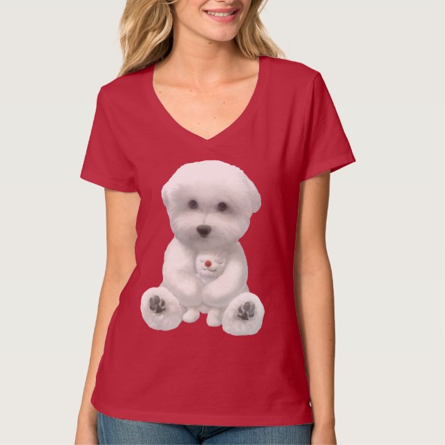 Puppy Hugger Hans Leksak T Shirt (Framsida)