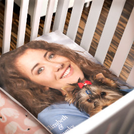 Puppy Hund älskare Pet Photo Cute Personalize Fleecefilt