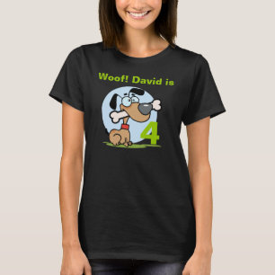 Puppy Hund Anpassade Födelsedag T-shirt