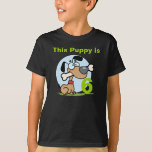 Puppy Hund Anpassade Födelsedag T-shirt