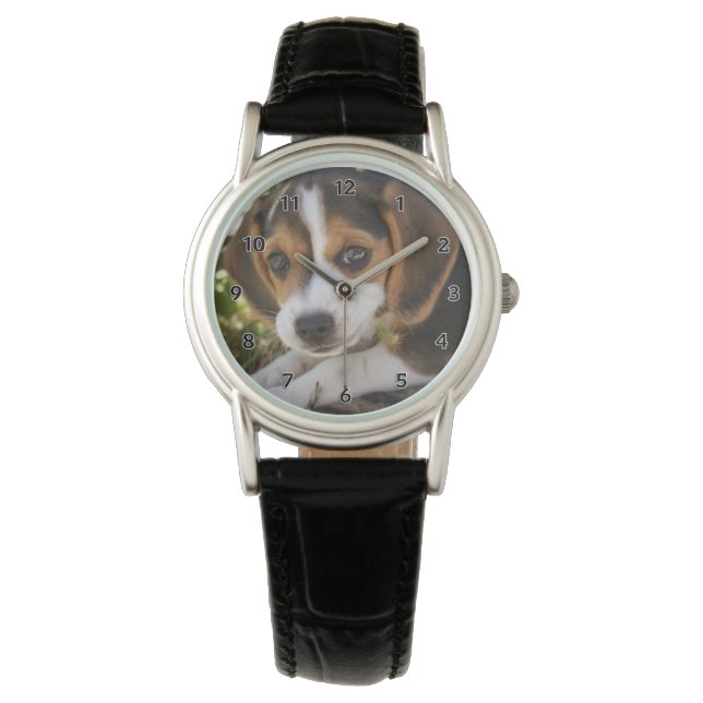 Puppy Hund Beagle Armbandsur (Framsida)