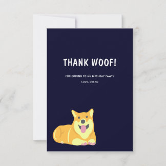 Puppy Hund Birthday Pawty - tackkort Tack Kort