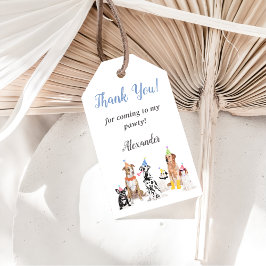 Puppy Hund Birthday Tack Favor Gift-Märkre Presentetikett