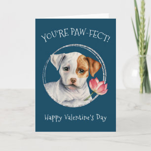 Puppy Hund Du är Pawfect! Valentines day Kort