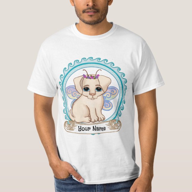 Puppy Hund Fairy T Shirt (Framsida)