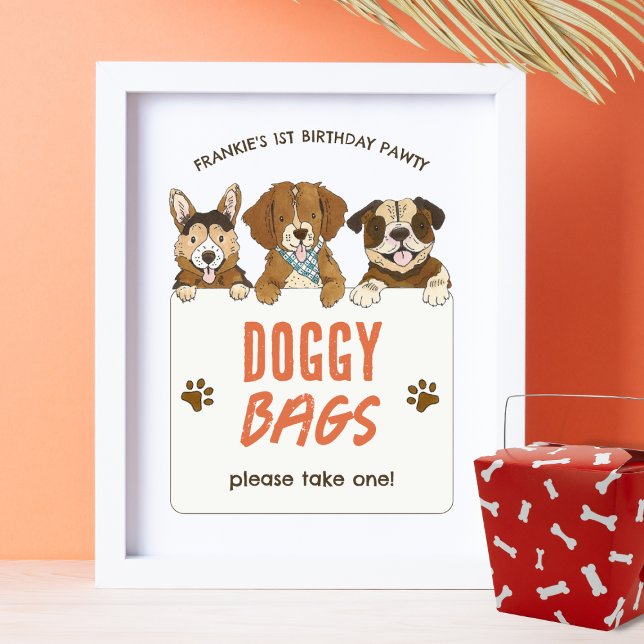 Puppy Hund Favorittecken för Födelsedagsfest Poster (Skapare uppladdad)
