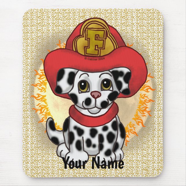 Puppy Hund Firefighter Musmatta (Framsidan)