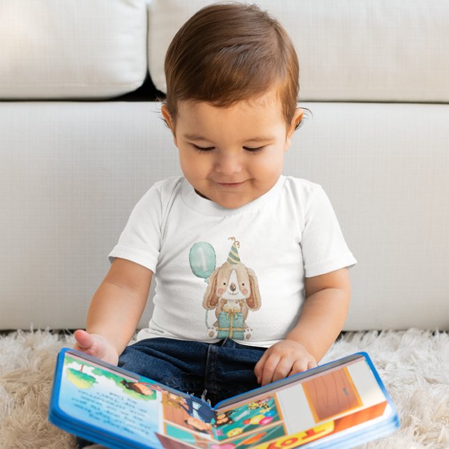 Puppy Hund - första Födelsedagsfesten - skift T Shirt (Skapare uppladdad)