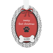 Puppy Hund Första jul eller minnesstund