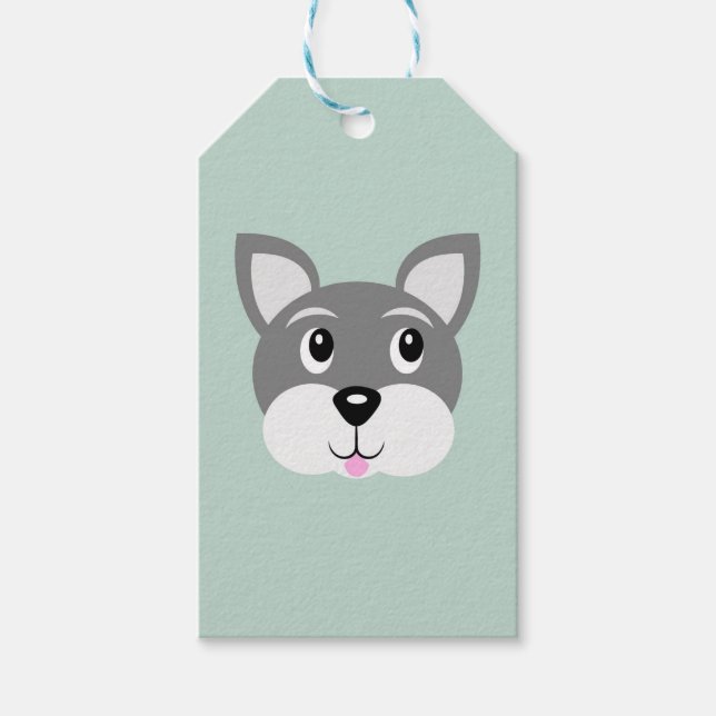 Puppy Hund Gift-Märkre Presentetikett (Framsidan)