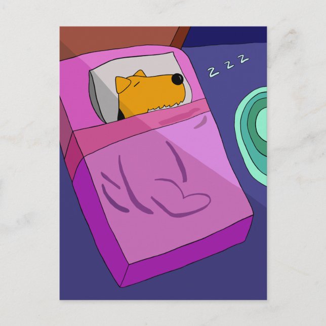 Puppy-Hund i vykort (Framsida)