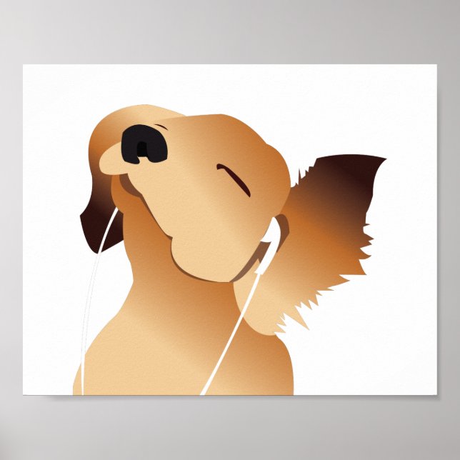 Puppy Hund Jammin' to Music Poster (Framsidan)