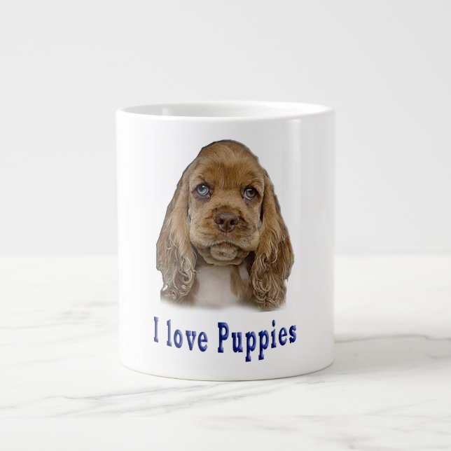 Puppy Hund Jumbo Mugg (Framsidan)