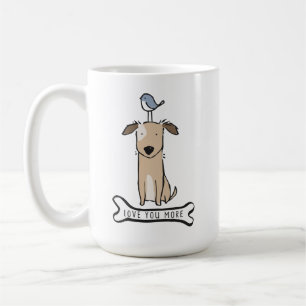 Puppy hund kärlek mer mugg
