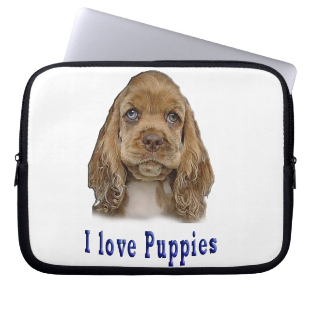 Puppy Hund Laptop Sleeve (Framsidan)