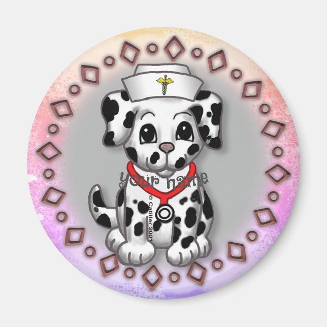 Puppy Hund Nurse Magnet (Framsidan)