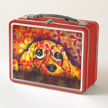 Puppy Hund Ögon Blommigt för visuell Abstrakt