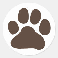 Puppy Hund Paw Skriv ut | Cute Hund Pawprint