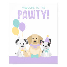 Puppy Hund Pawty Party Theme