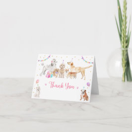 Puppy Hund Rosa Girl Girl Tass-ty Birthday Tack Kort