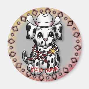 Puppy Hund sheriff magnet