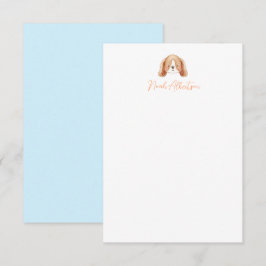 Puppy Hund Stationery Note-kort för barn Tack Kort