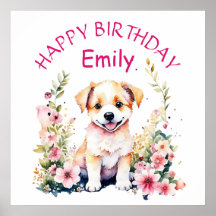 Puppy Hund ThLED Personlig Birthday