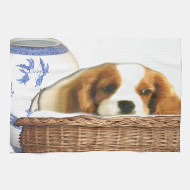 Puppy Hundar Kökshandduk (Horisontell)