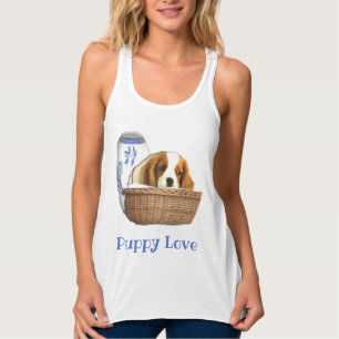 Puppy Hundar Linne Med Racerback
