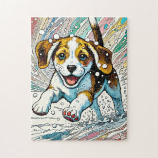 Puppy i Puzzle Snö 250 Biet Pussel