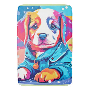 Puppy in Blue Jacka Design Badrumsmatta