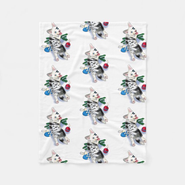 Puppy Jul Fleecefilt (Framsidan)