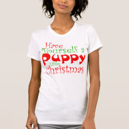 Puppy Jul Helgdag T-Shirt