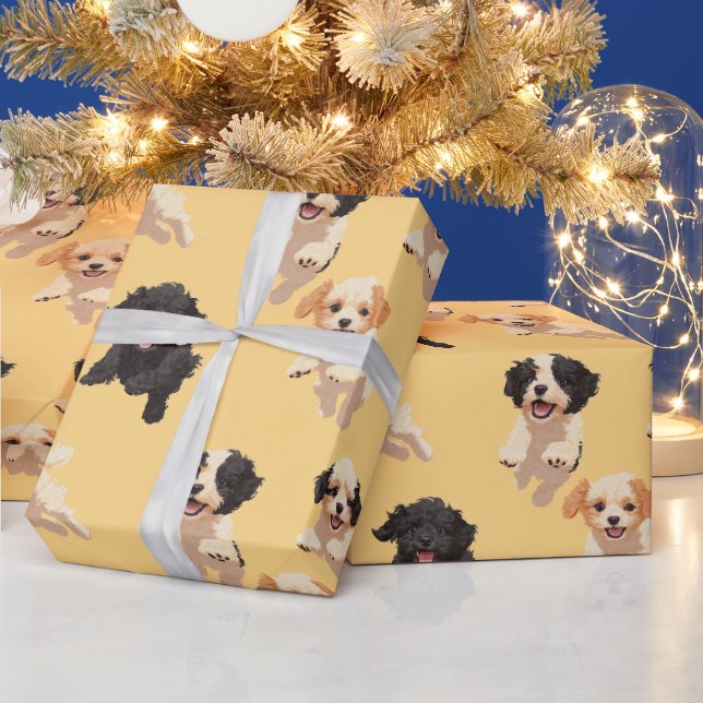 Puppy Jul Papper Presentpapper (Helgdagar)